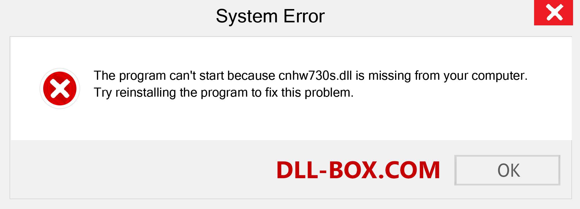  cnhw730s.dll file is missing?. Download for Windows 7, 8, 10 - Fix  cnhw730s dll Missing Error on Windows, photos, images