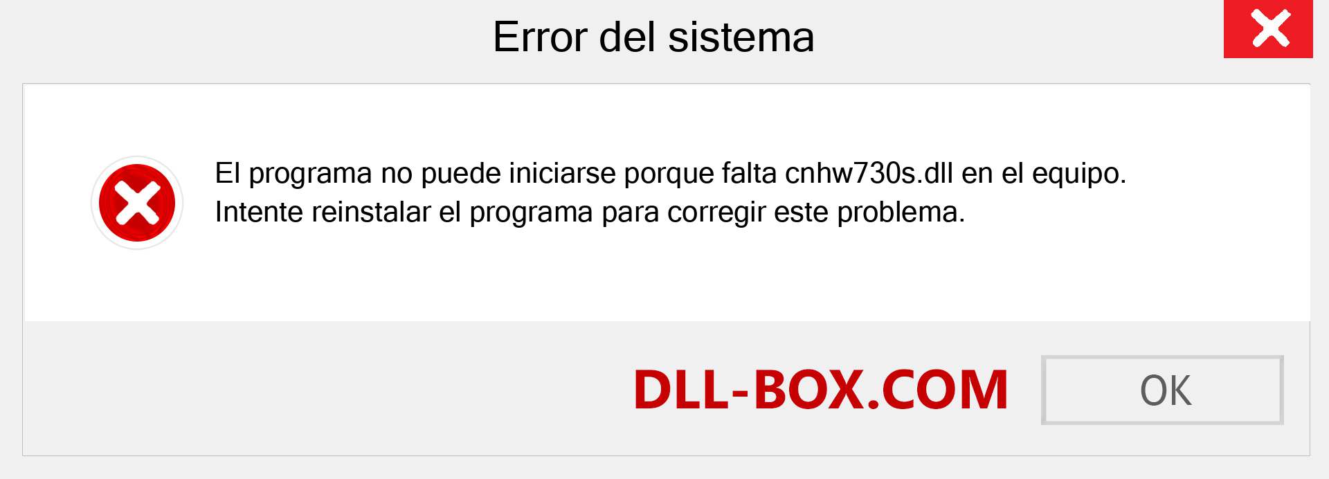 ¿Falta el archivo cnhw730s.dll ?. Descargar para Windows 7, 8, 10 - Corregir cnhw730s dll Missing Error en Windows, fotos, imágenes