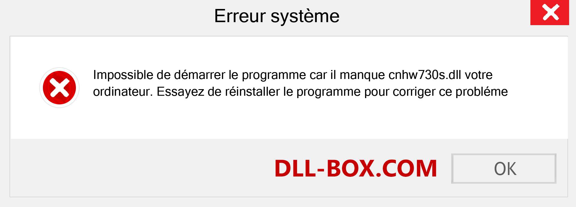 Le fichier cnhw730s.dll est manquant ?. Télécharger pour Windows 7, 8, 10 - Correction de l'erreur manquante cnhw730s dll sur Windows, photos, images